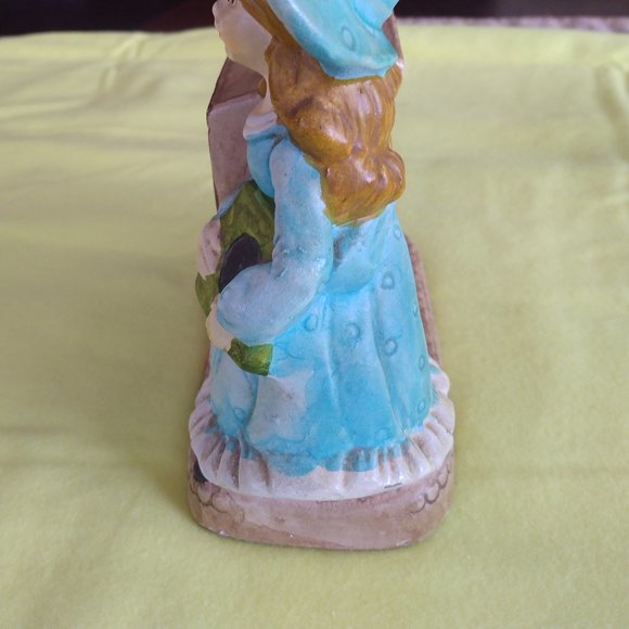 Vintage Coin Bank: Woman with Record Player - Picture 2 of 4